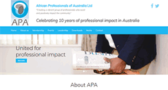 Desktop Screenshot of apaau.com